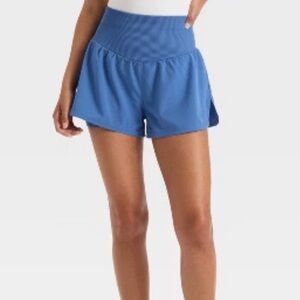 JoylabWomen's Seamless Waistband Woven‎ High-Rise Shorts 2.5" Dark Blue XL
